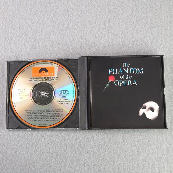 The Phantom Of The Opera 2 Disc Set Soundtrack Original Cast Recordings 1987 - Picture 4 of 5